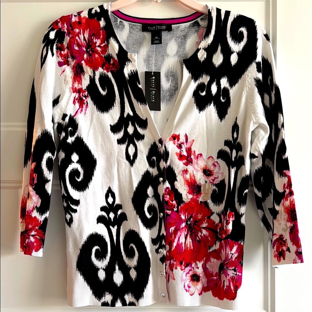 NWT White House Black Market 3/4 Sleeve Cardigan